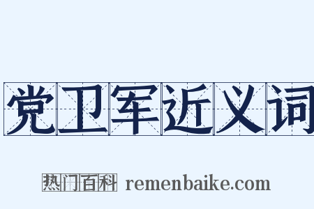 党卫军近义词是什么意思的图片